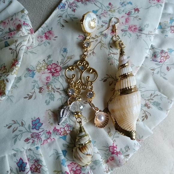 Handmade mermaid earrings